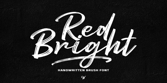 Red Bright Font