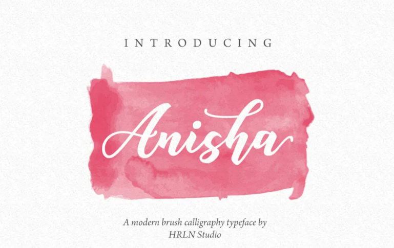 ANISHA Script Font Free