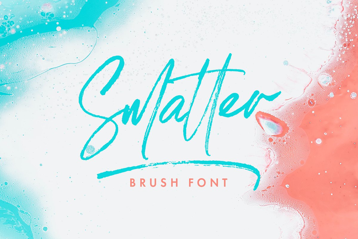 Smatter Brush Script Font
