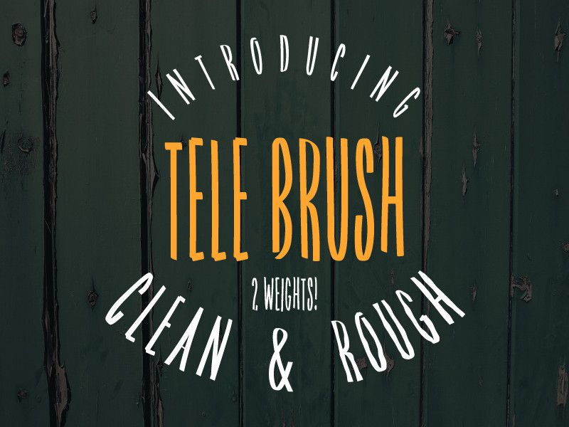 Tele Brush Typeface