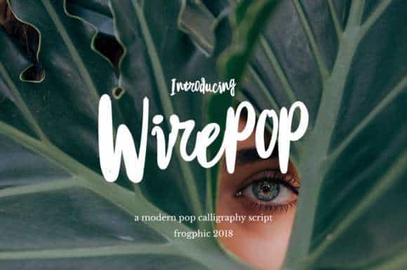 Wirepop Brush Font