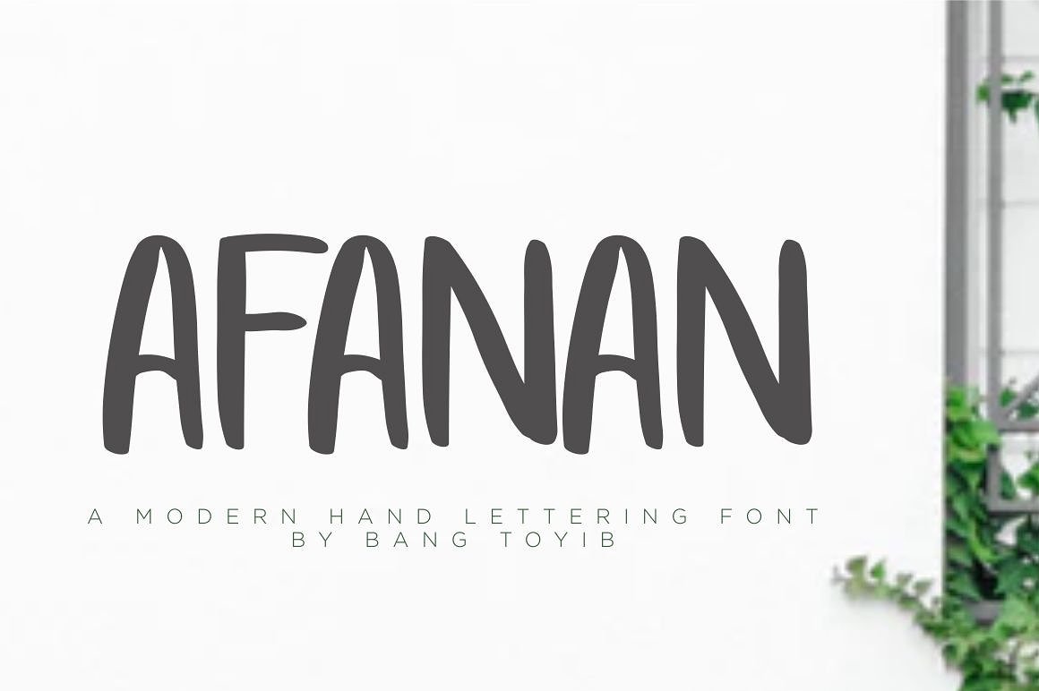 AFANAN Brush Font