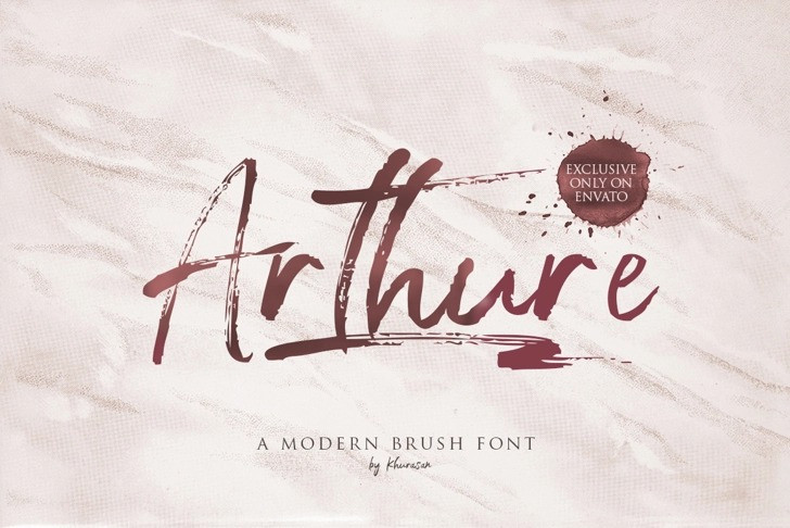 Arthure Brush Font