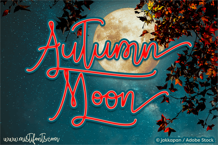 Autumn Moon Script Font Free