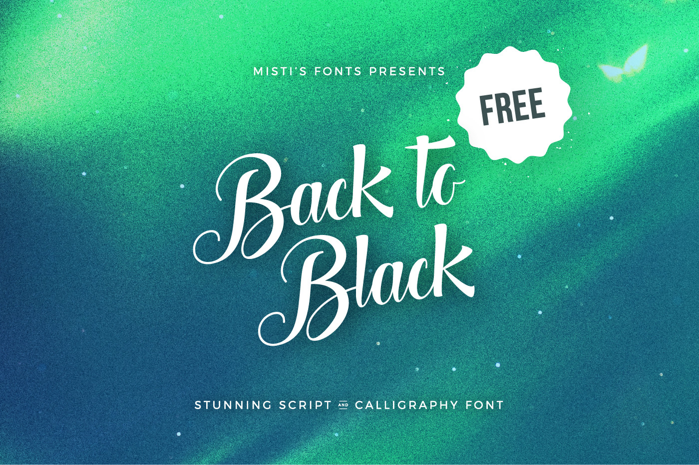 Back to Black Font Free
