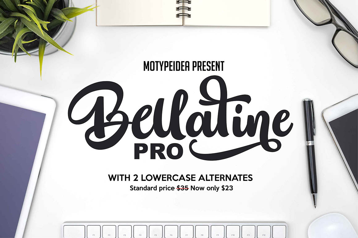 Bellatine Pro Script Font Free