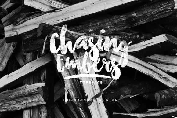 Chasing Embers Typeface Free