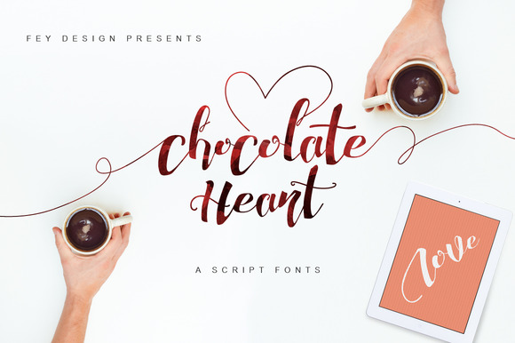 Chocolate Heart Script Font Free