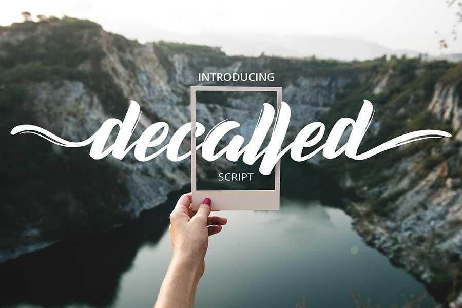 Decalled Script Font