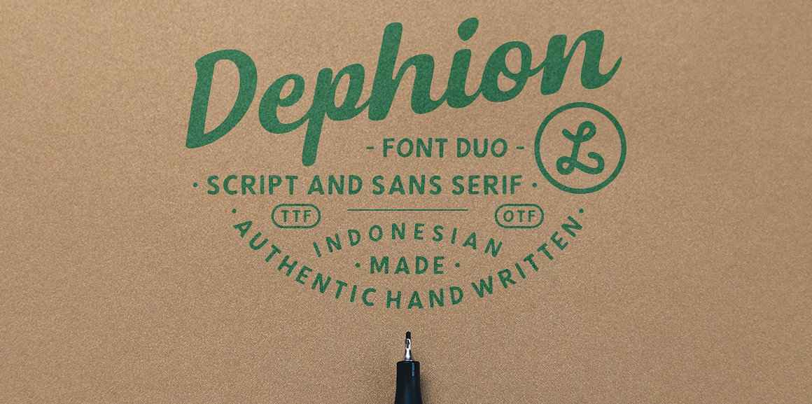 Dephion Script Font