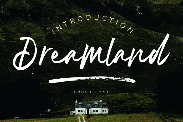 Dreamland Brush Font