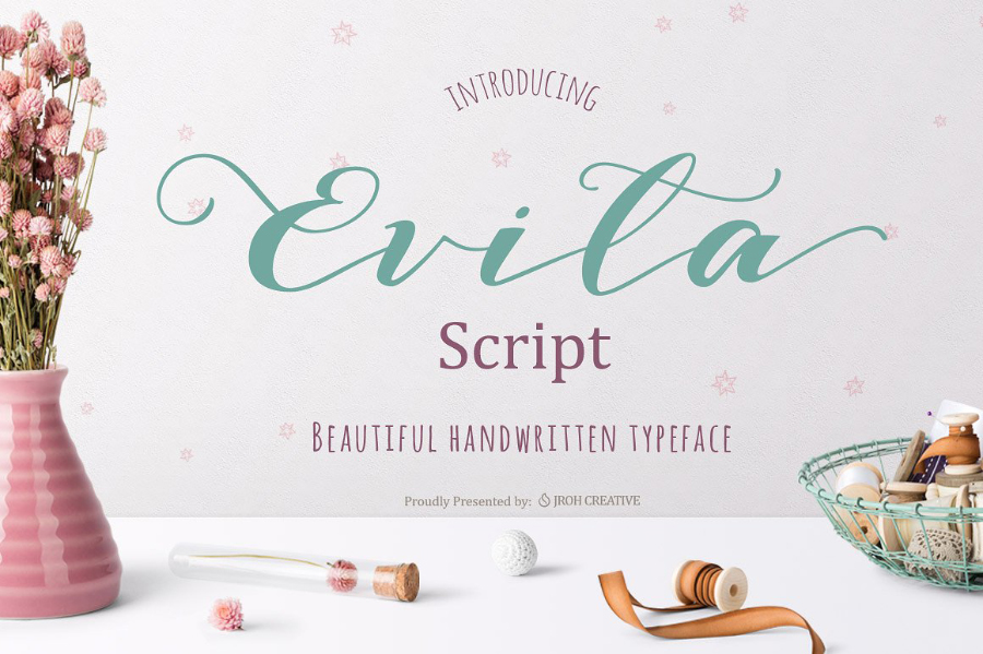 Evita Script Font Free