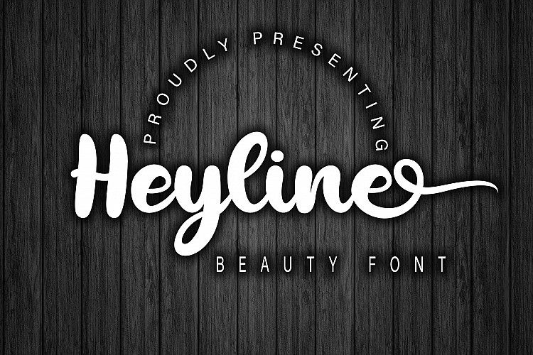 Heyline Bold Script Font