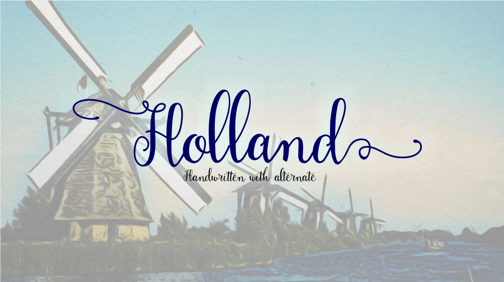 Holland Handwriting Font Free