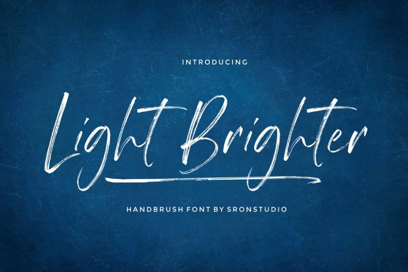 Light Brighter Brush Font