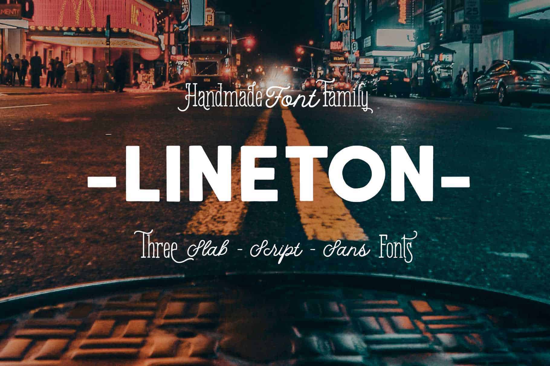 Lineton Font Family Free