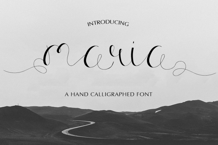 Maria Calligraphy Font Free