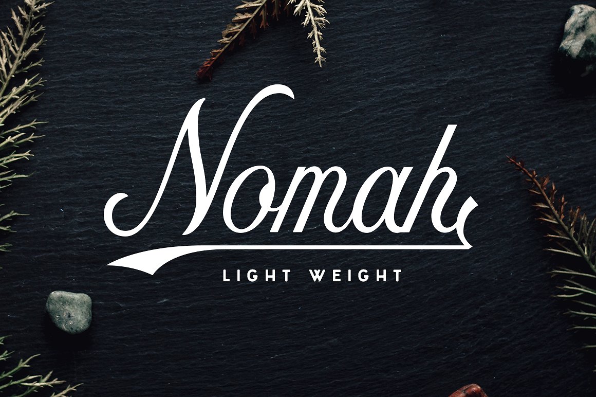 Nomah Light Script Font Free