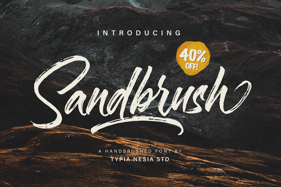 Sandbrush Brush Font