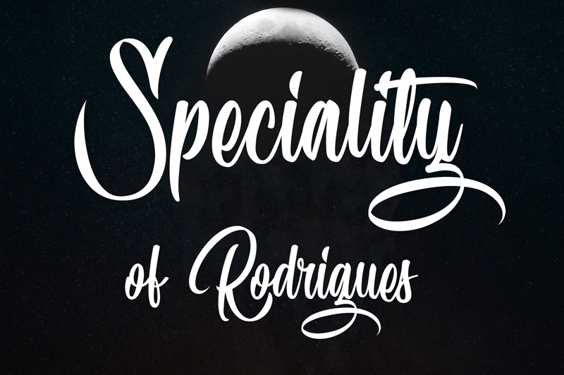 Speciality of Rodrigues Font Free