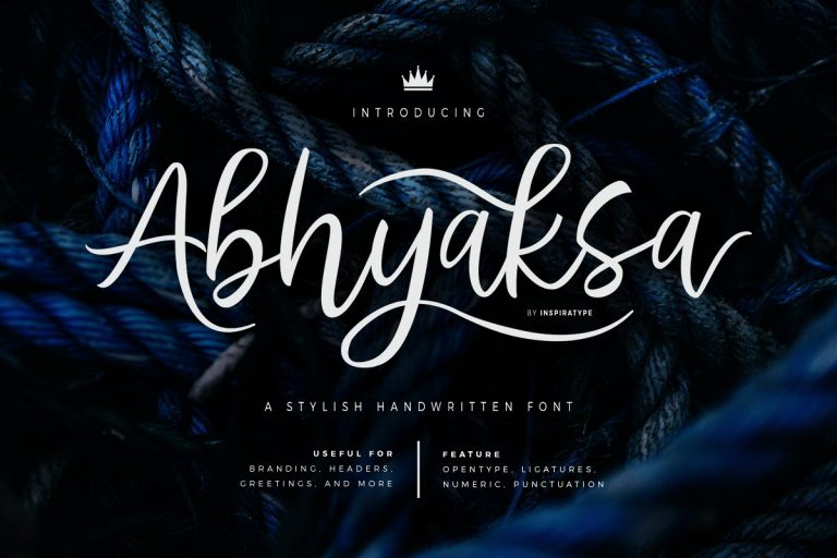 Abhyaksa Handwritten Font