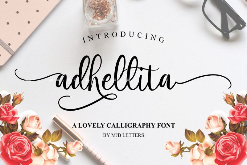 Adhellita Script Font