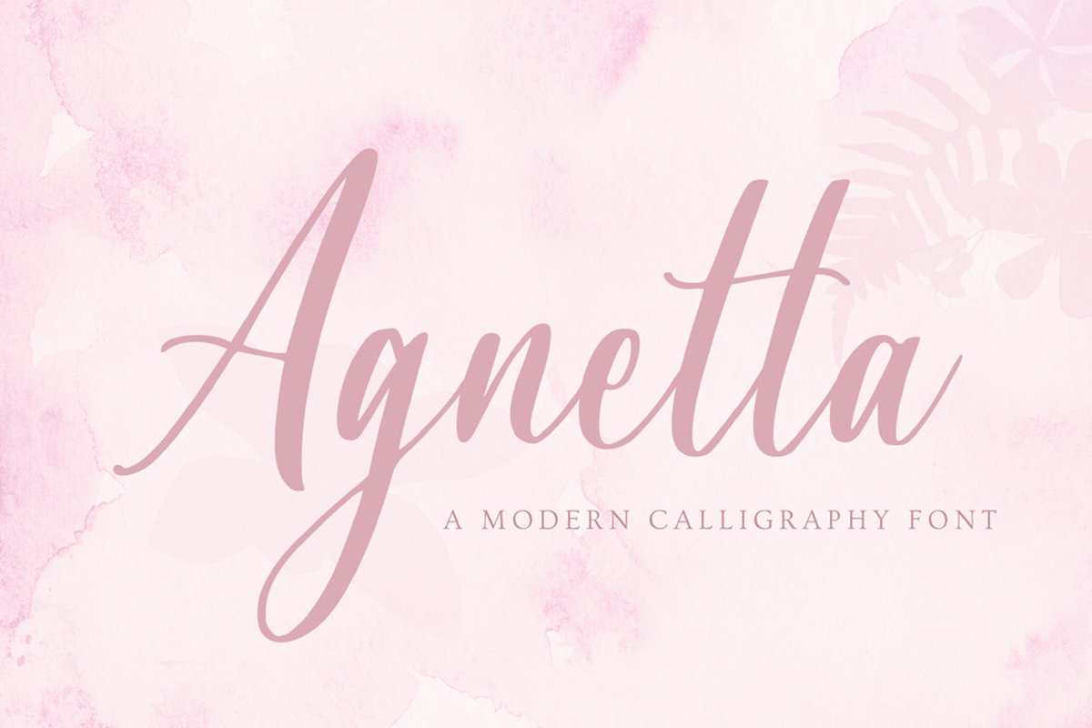 Agnetta Calligraphy Script Font