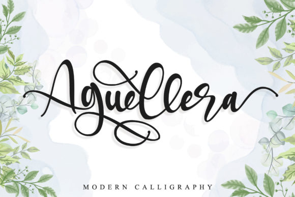 Aguellera Calligraphy Font