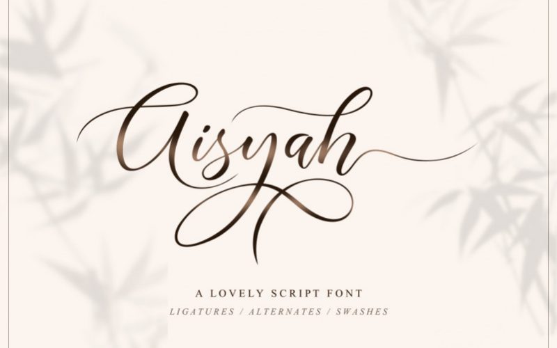 Aisyah Calligraphy Font