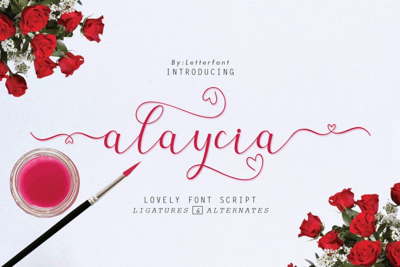 Alaycia Calligraphy Font