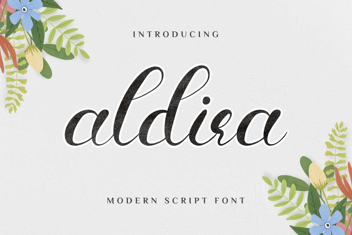 Aldira Calligraphy Script Font