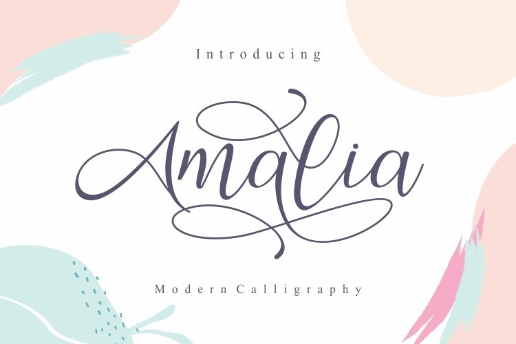 Amalia Modern Calligraphy Font