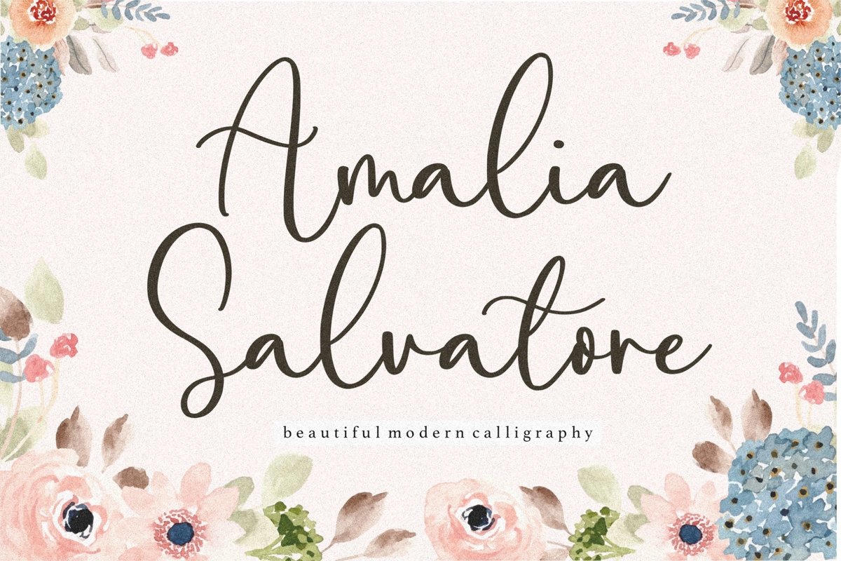 Amalia Salvatore Calligraphy Script Font