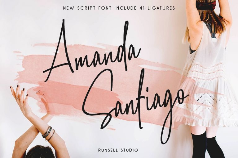 Amanda Santiago Script Font