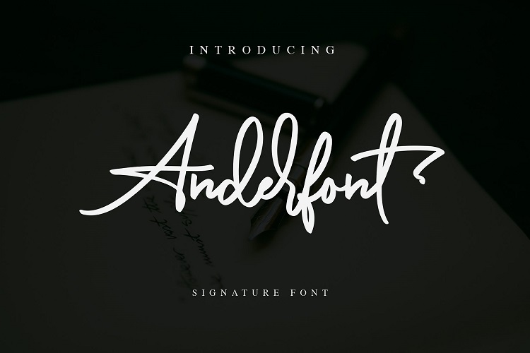 Anderfont Signature Font