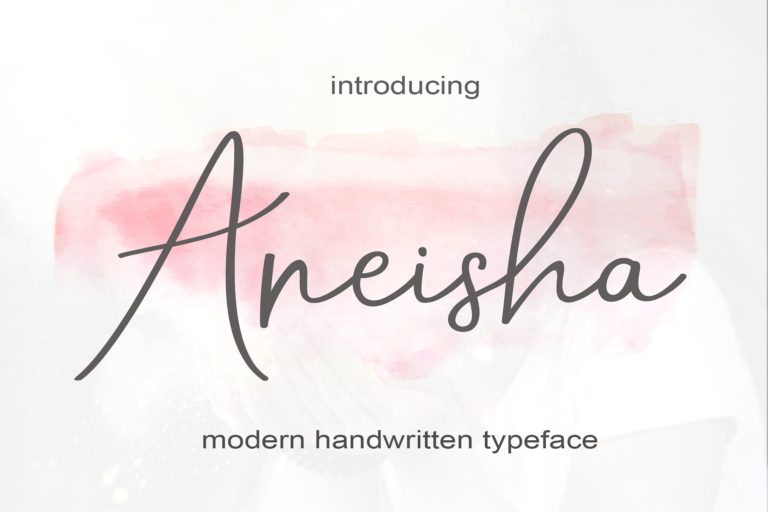 Aneisha Script Font