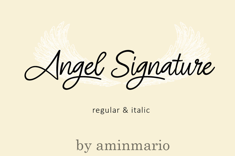 Angel Signature Font