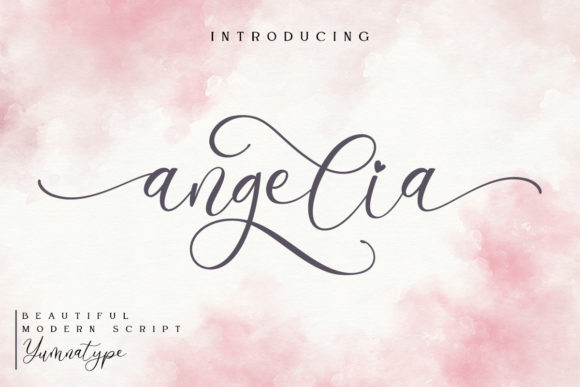 Angelia Calligraphy Font