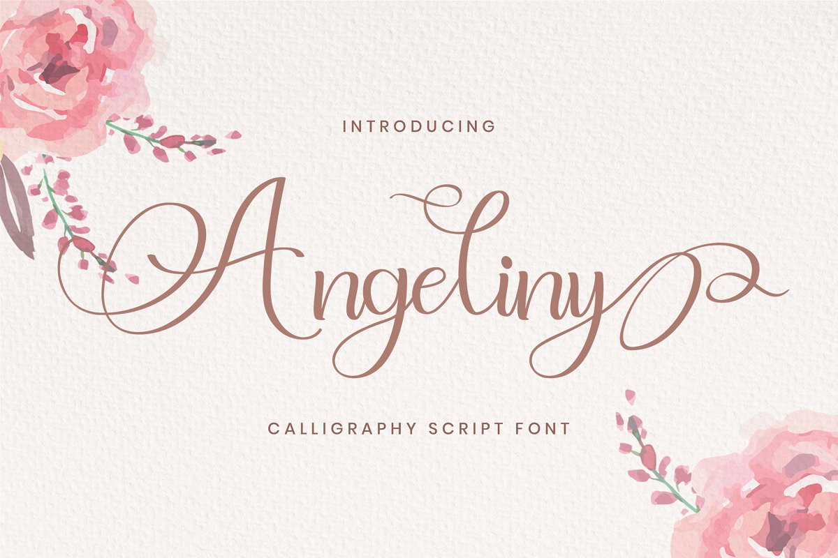 Angeliny Calligraphy Script Font