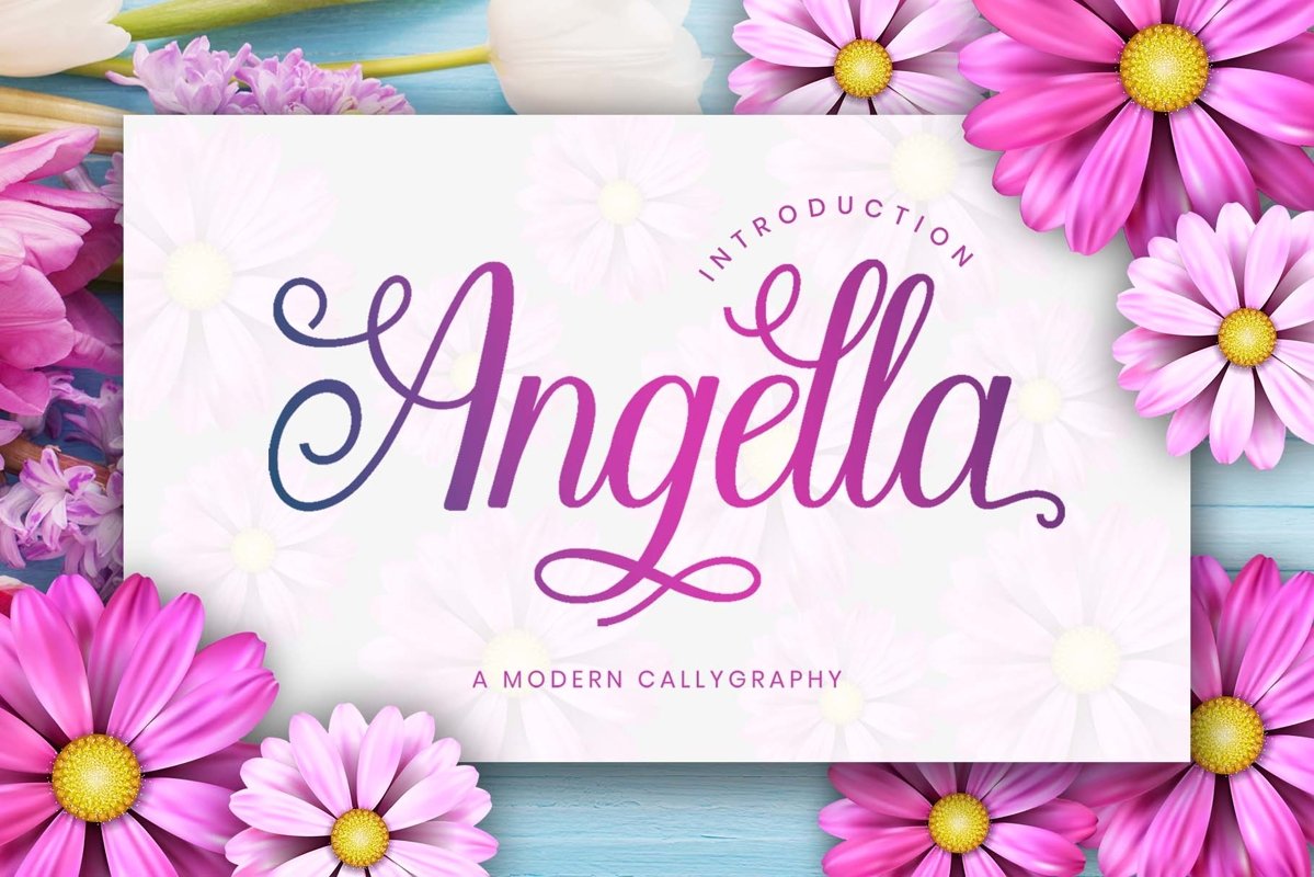 Angella Calligraphy Script Font