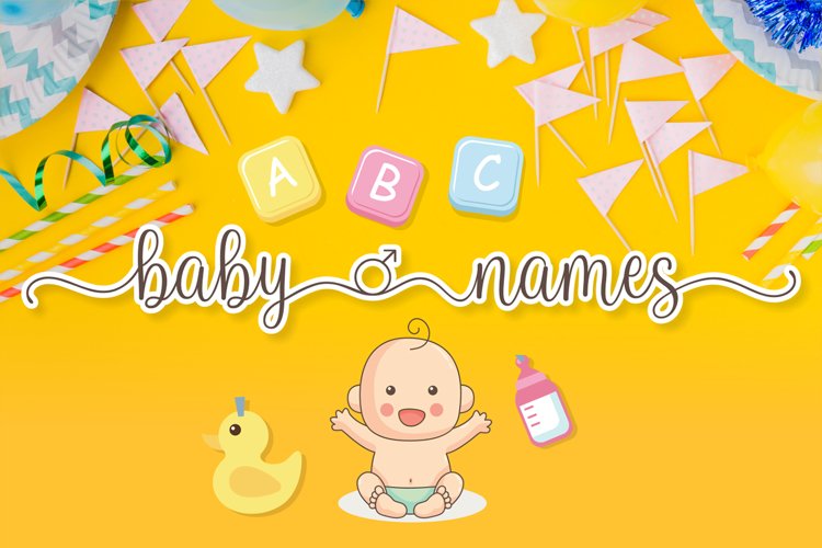 Baby Names Calligraphy Font