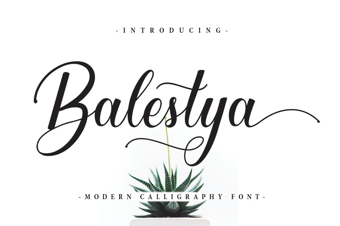 Balestya Modern Calligraphy Font