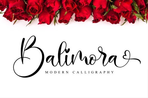 Balimora Calligraphy Font
