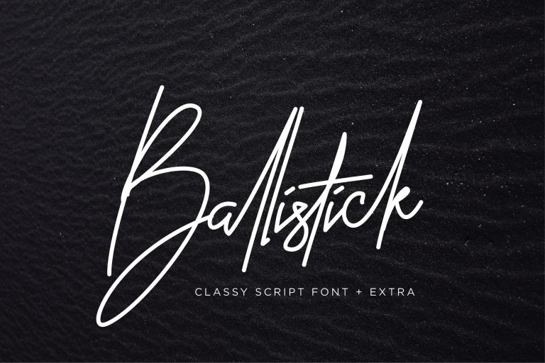 Ballistick Signature Font