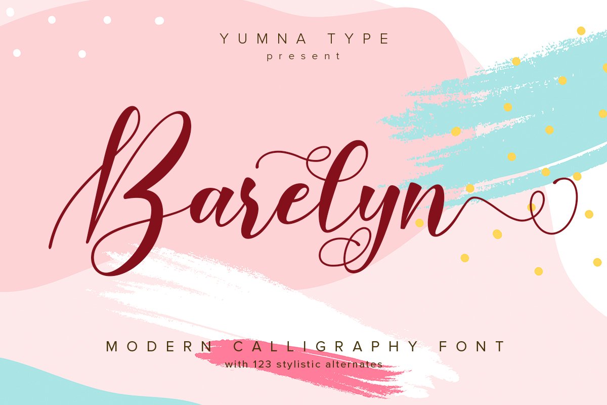 Barelyn Calligraphy Script Font