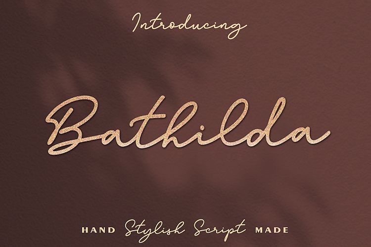 Bathilda Handwritten Font