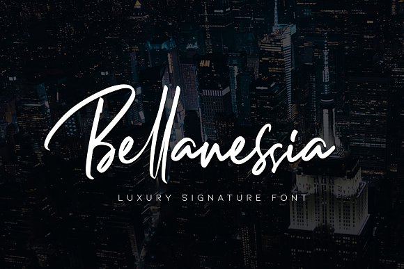 Bellanessia Signature Font
