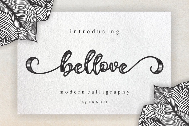 Bellove Modern Calligraphy Font