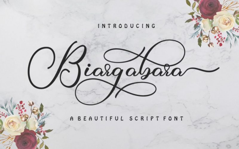 Biargabara Calligraphy Font