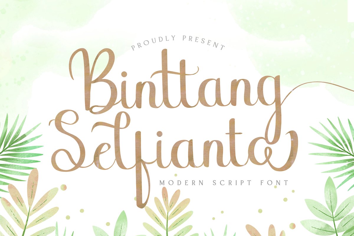 Binttang Selfianto Calligraphy Font